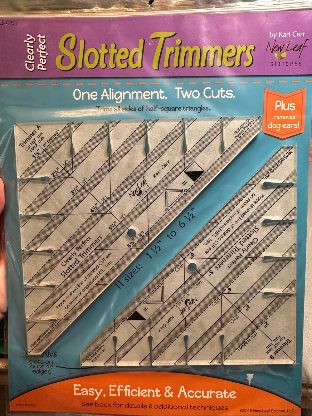 NWT- New Leaf Stitches Clearly Perfect Slotted Trimmers